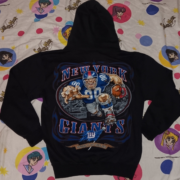New 2003 New York Giants Vintage Hoodie Hooded Sweatshirt NFL NYC City